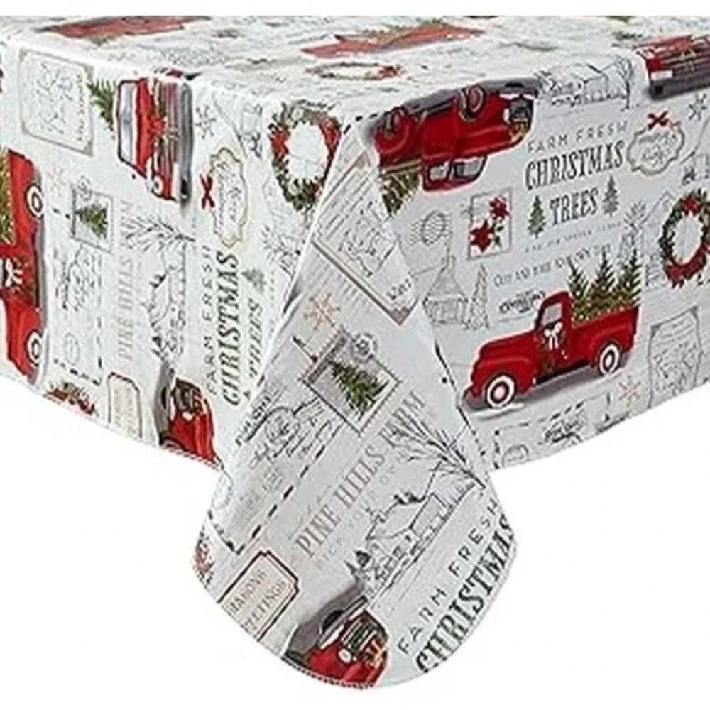 Printed Fabric Tablecloth,60